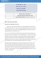 20 đề thi học kì 1 Văn 10 cánh diều có đáp án và lời giải chi tiết